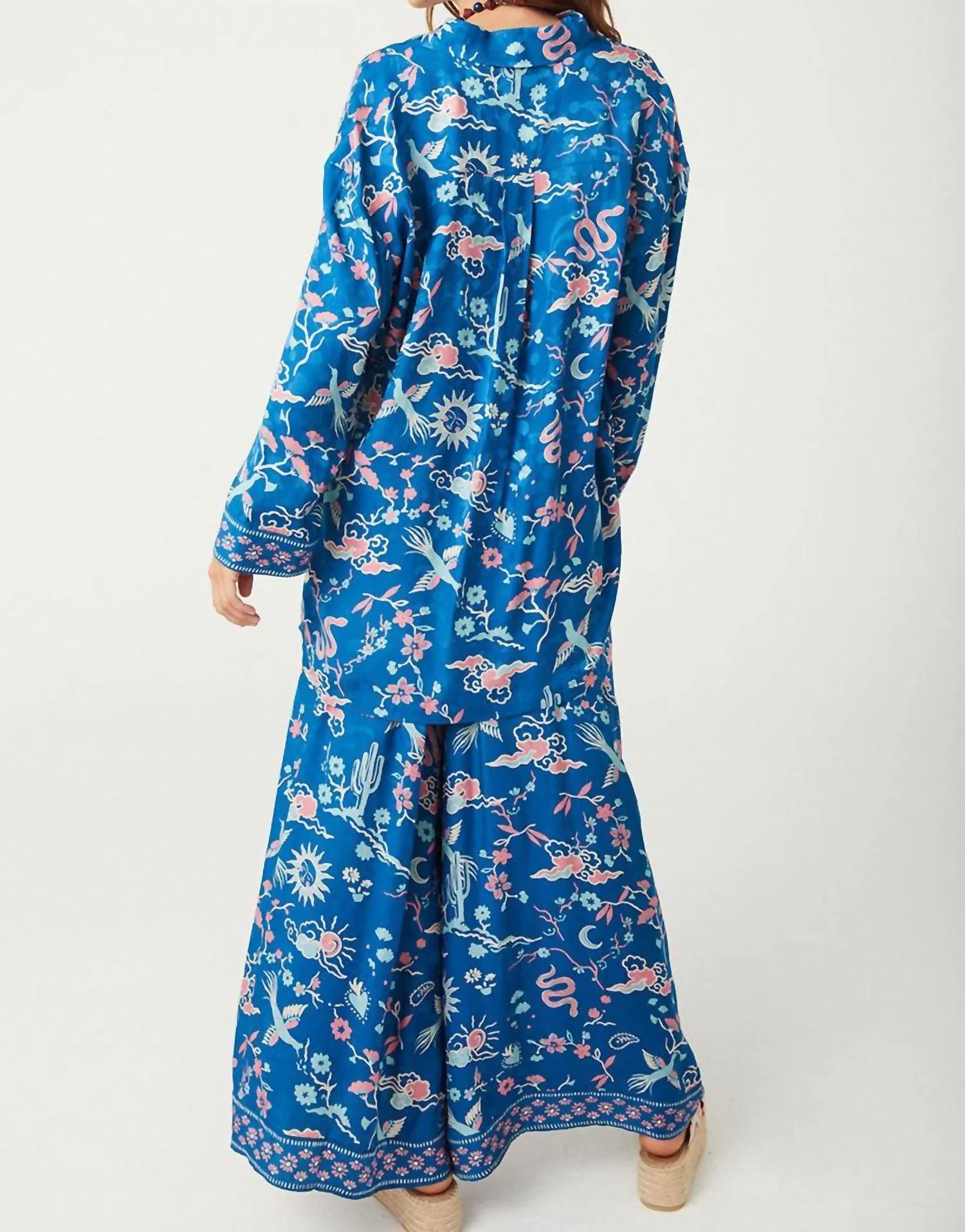 Desert Bandita Wide Leg Pant In Cobalt