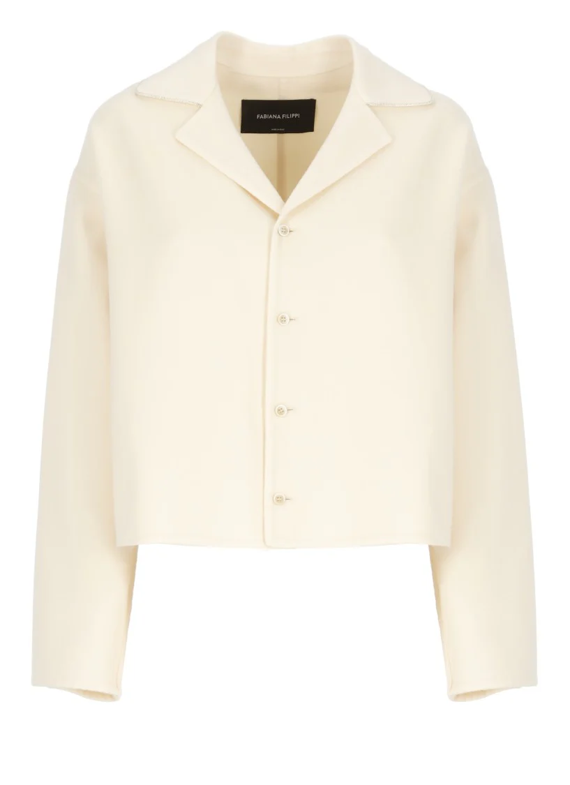 Ivory Wool Blazer