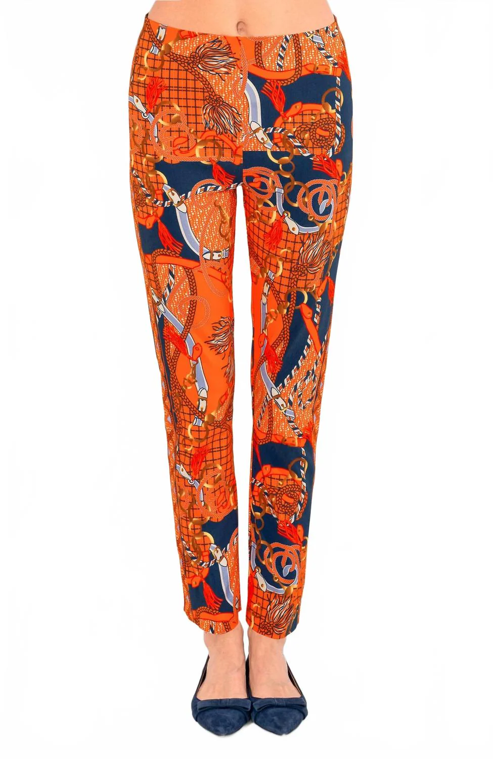 Gripeless Pull On Pants In Orange