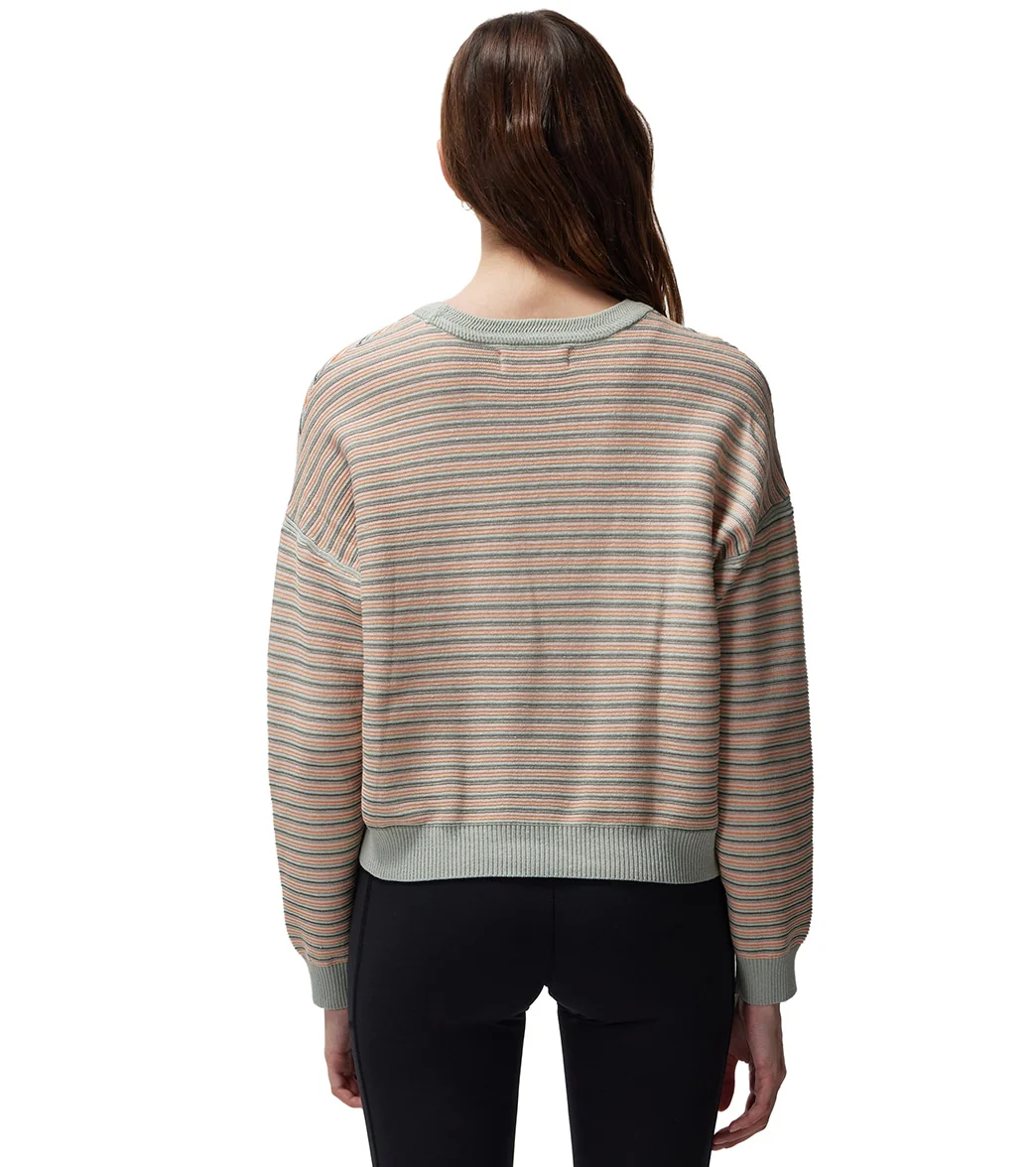 Spiritual Gangster Cotton Gemma Easy Crew Sweater