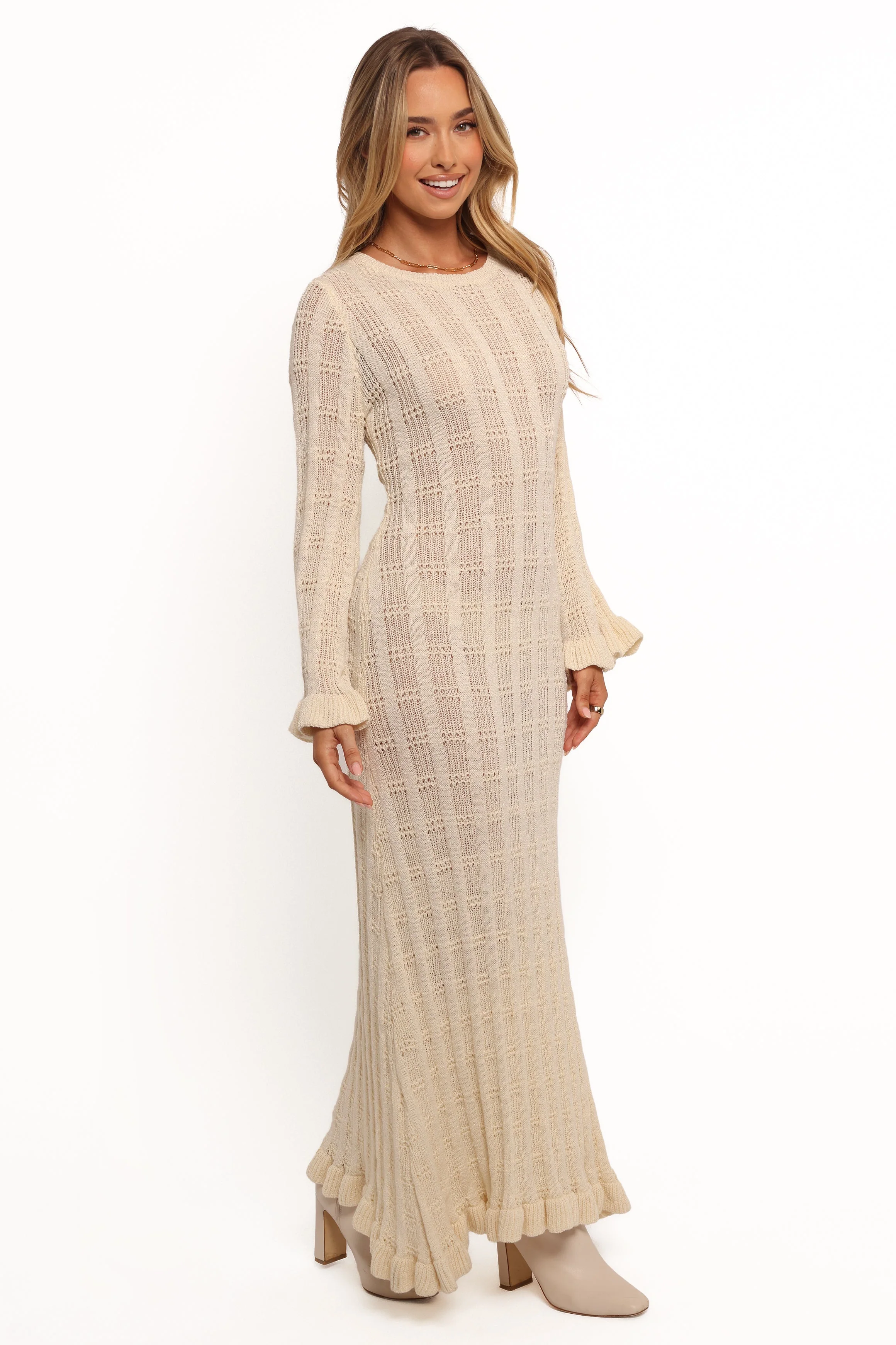 Colter Long Sleeve Maxi Dress - White