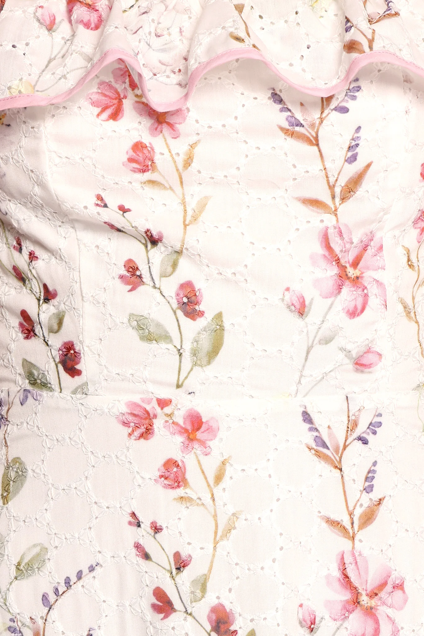 Lucille Maxi Dress - White Floral