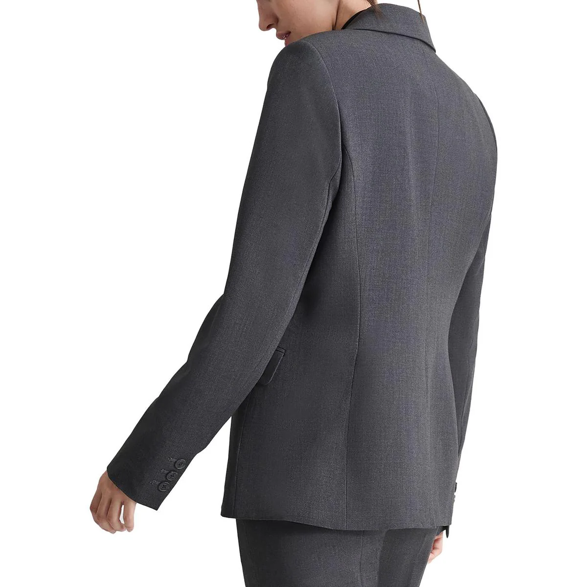 Womens Rayon One-Button Blazer