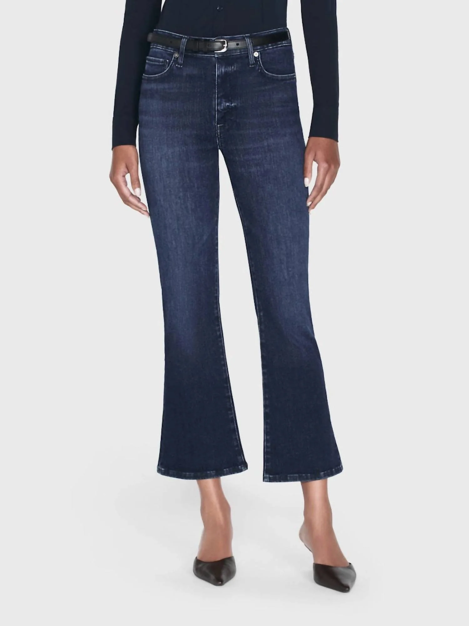 Le Crop High Rise Mini Boot Jeans In Dante