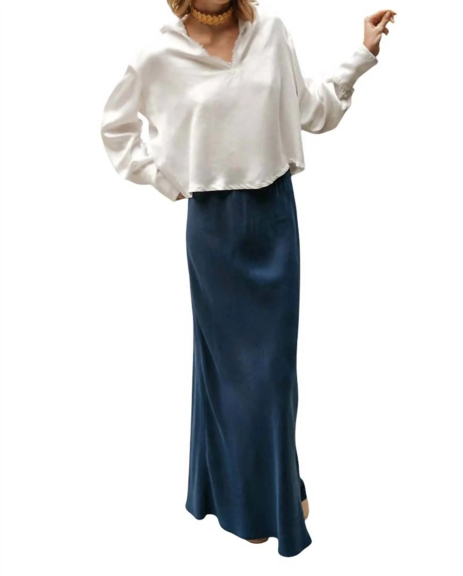 Meier Maxi Skirt In Navy