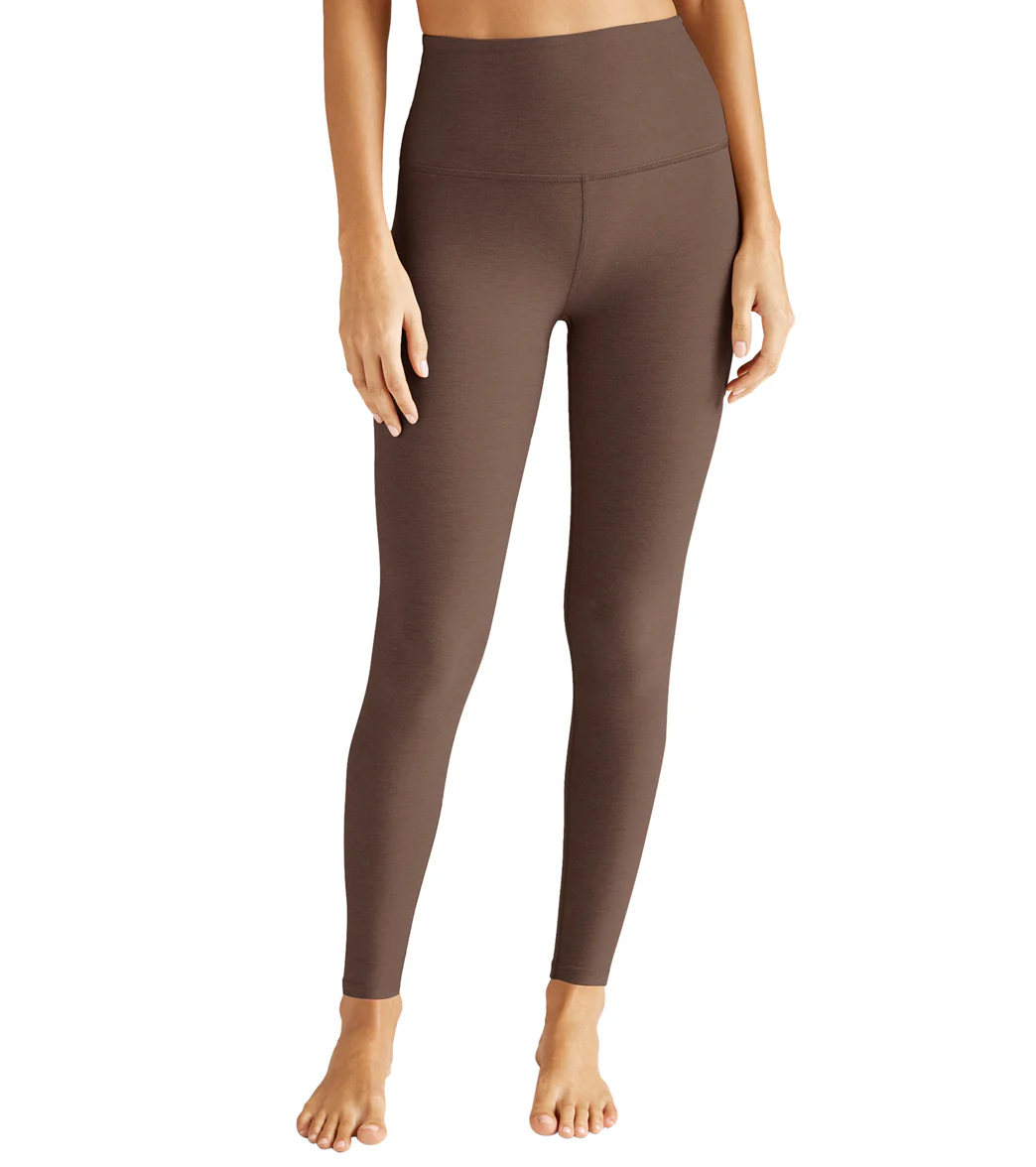 Beyond Yoga Spacedye High Waisted Caught In The Midi 7/8 Yoga Leggings Truffle Heather