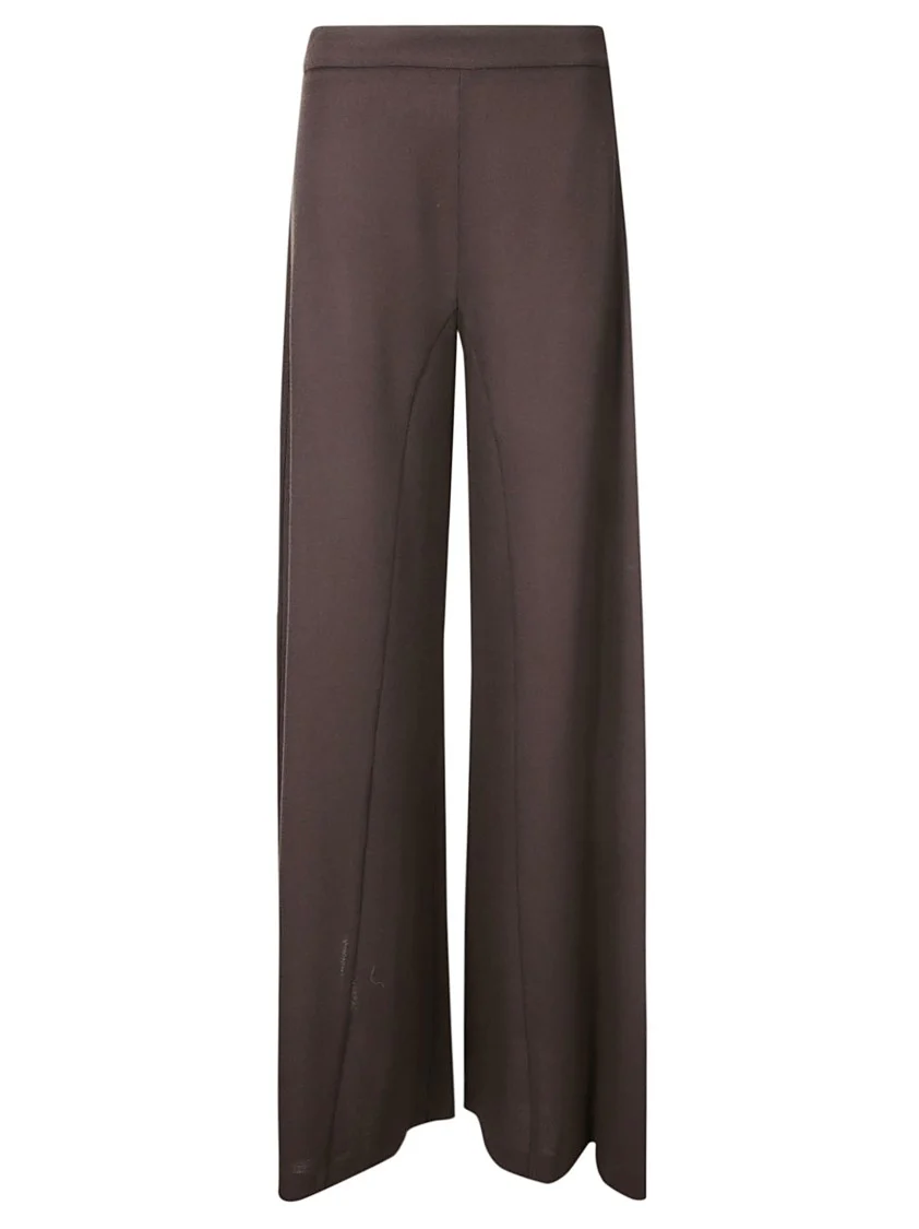 Cropped Palazzo Crepe Trousers