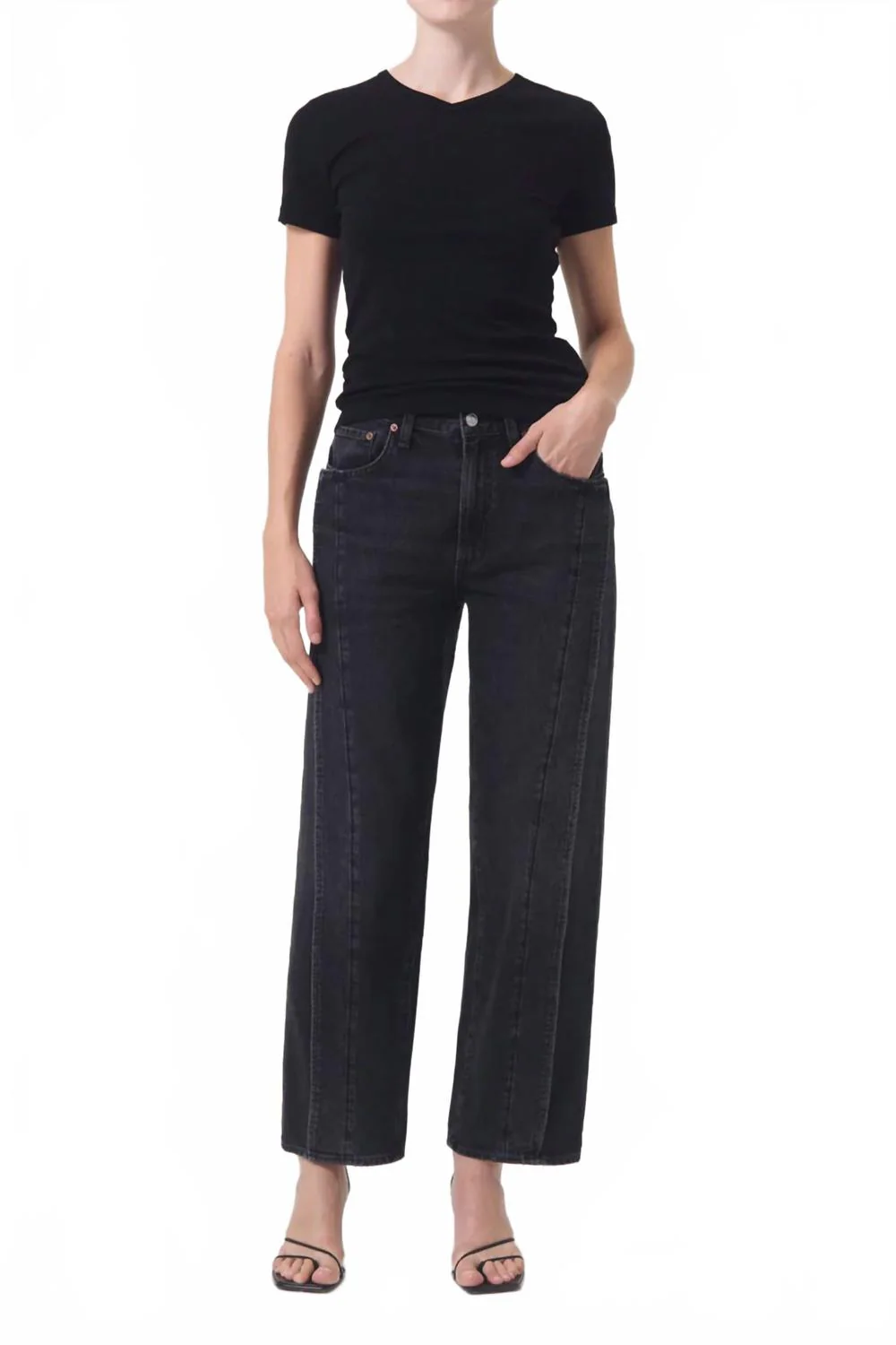 Fold Wide Leg Jean In Potent