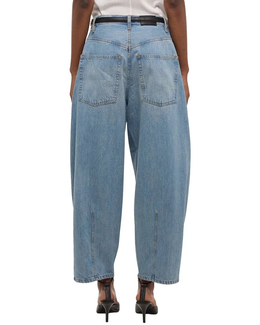 Helmut Lang Cocoon Brooklyn Light Indigo Barrel Leg Jean