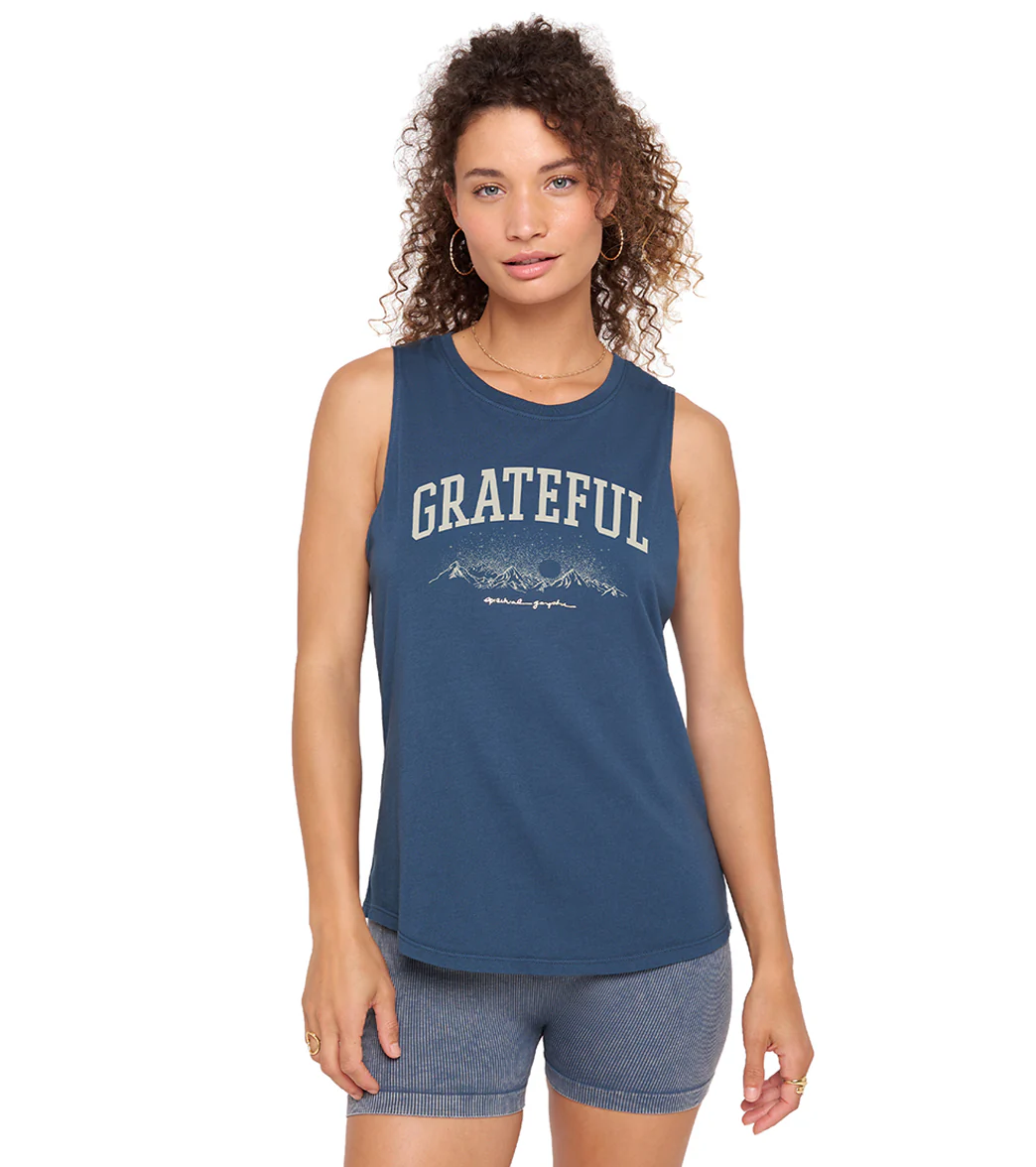 Spiritual Gangster Grateful Jade Muscle Tank