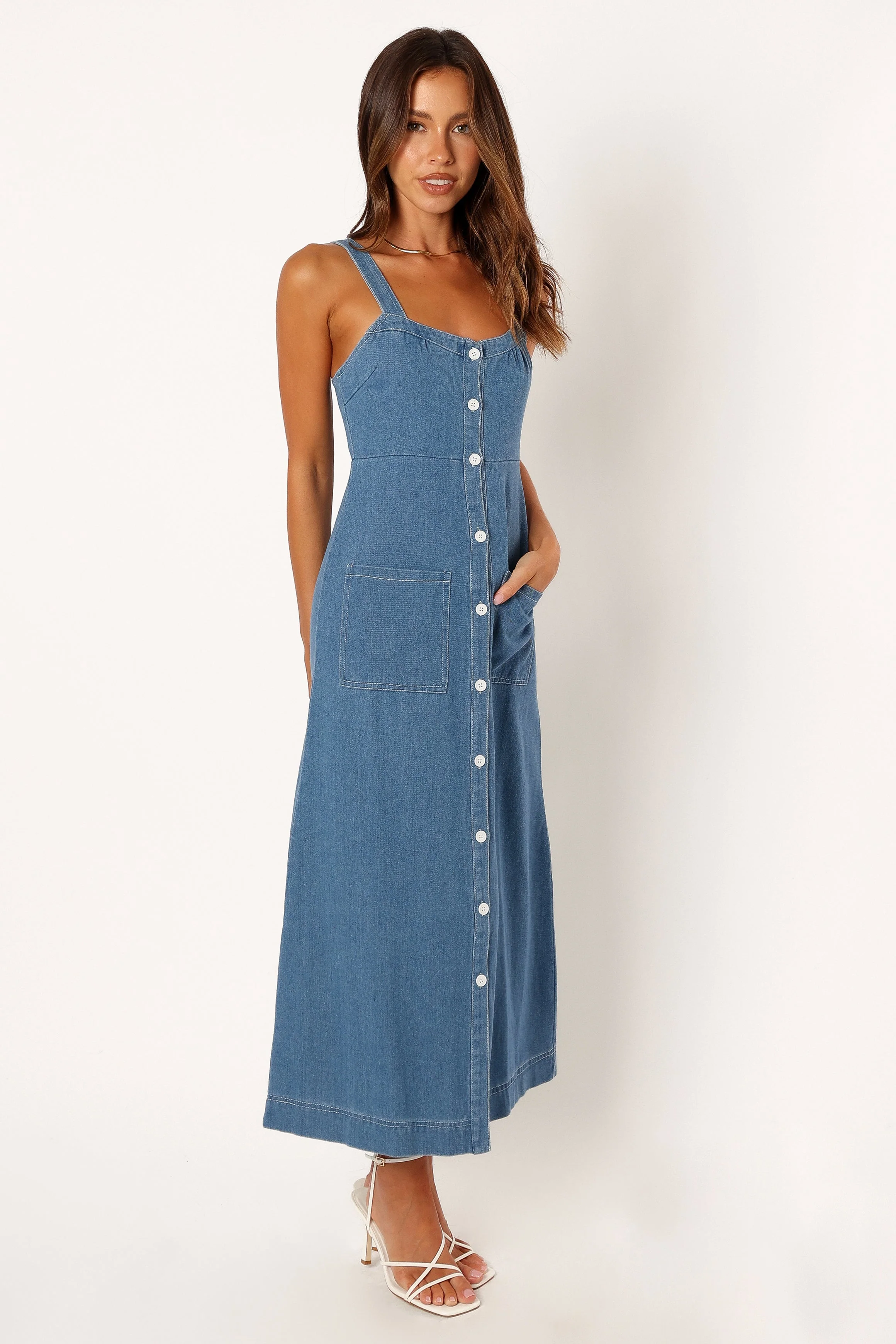 Bettie Midi Dress - Denim