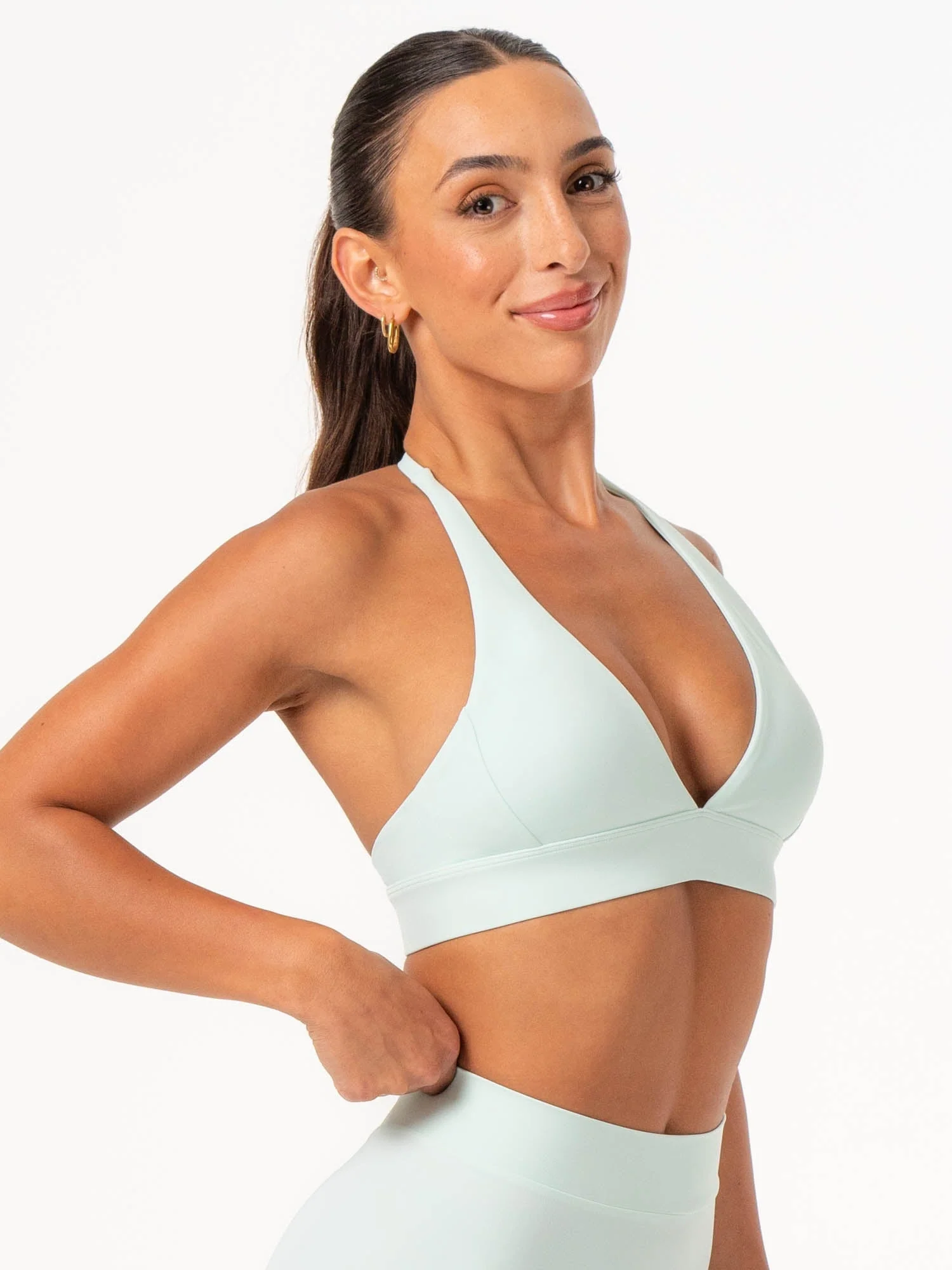 NKD Halter Sports Bra - Cool Mint