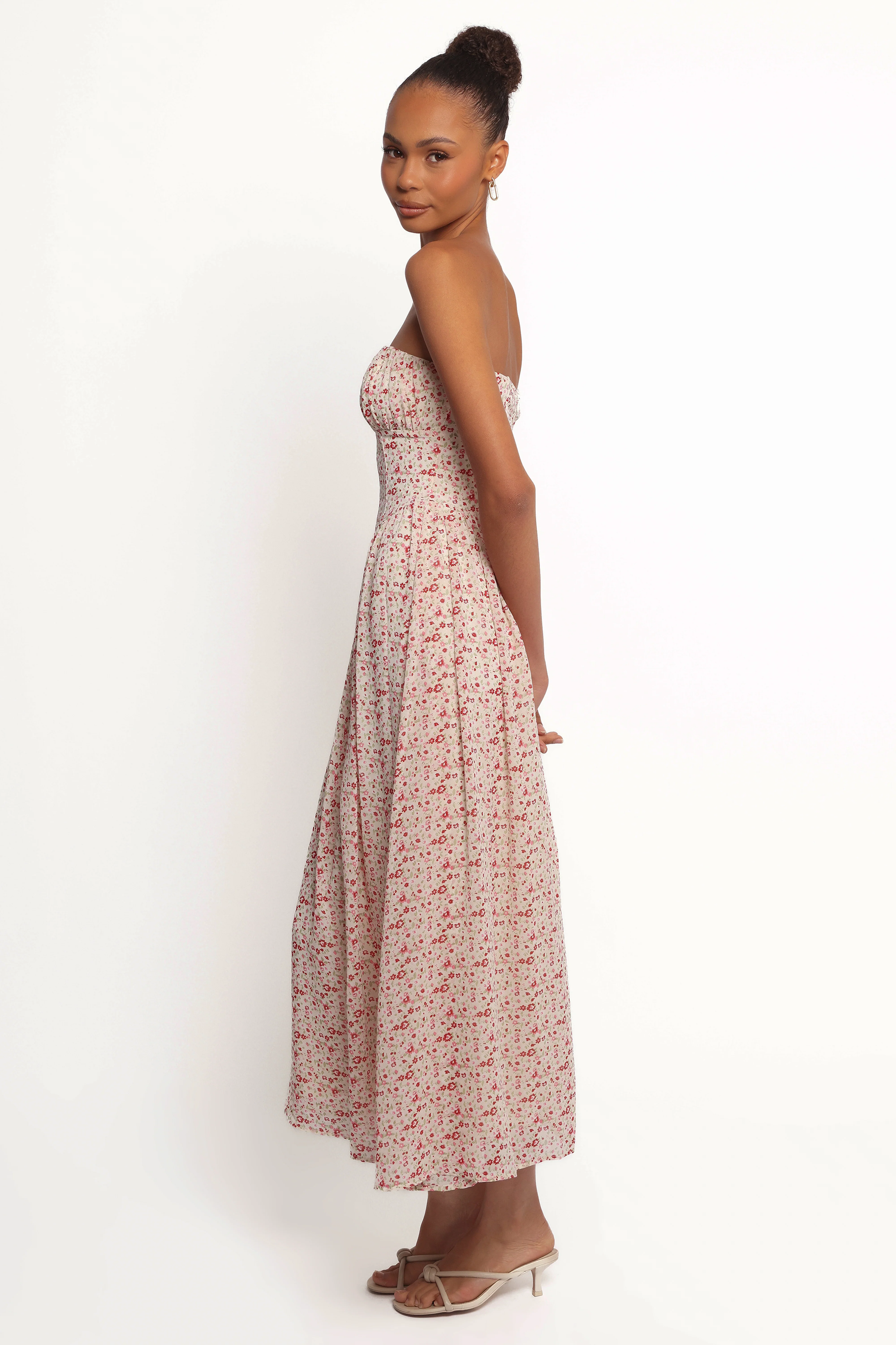 Jody Strapless Maxi Dress - Floral