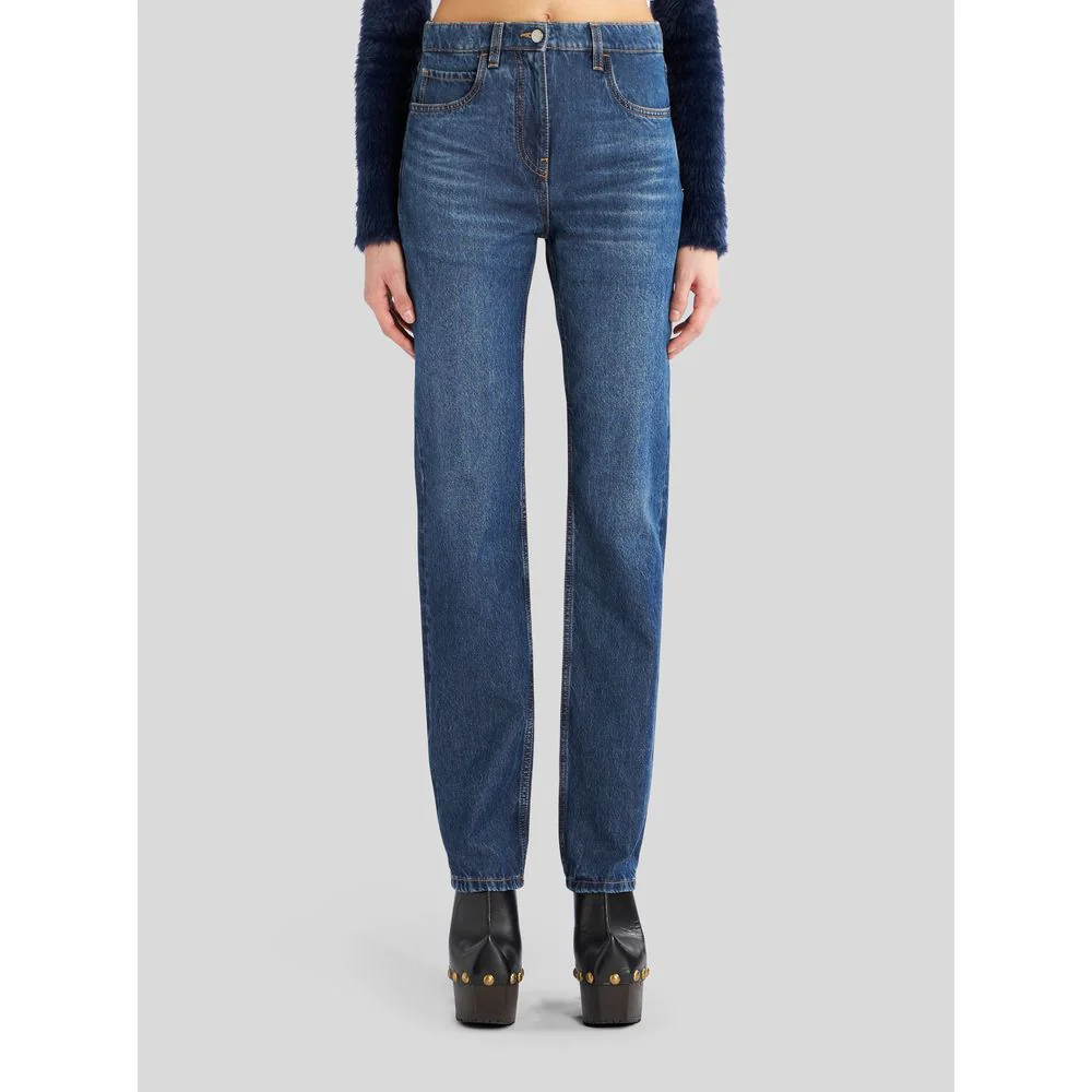 JEANS WITH EMBROIDERED POCKETS