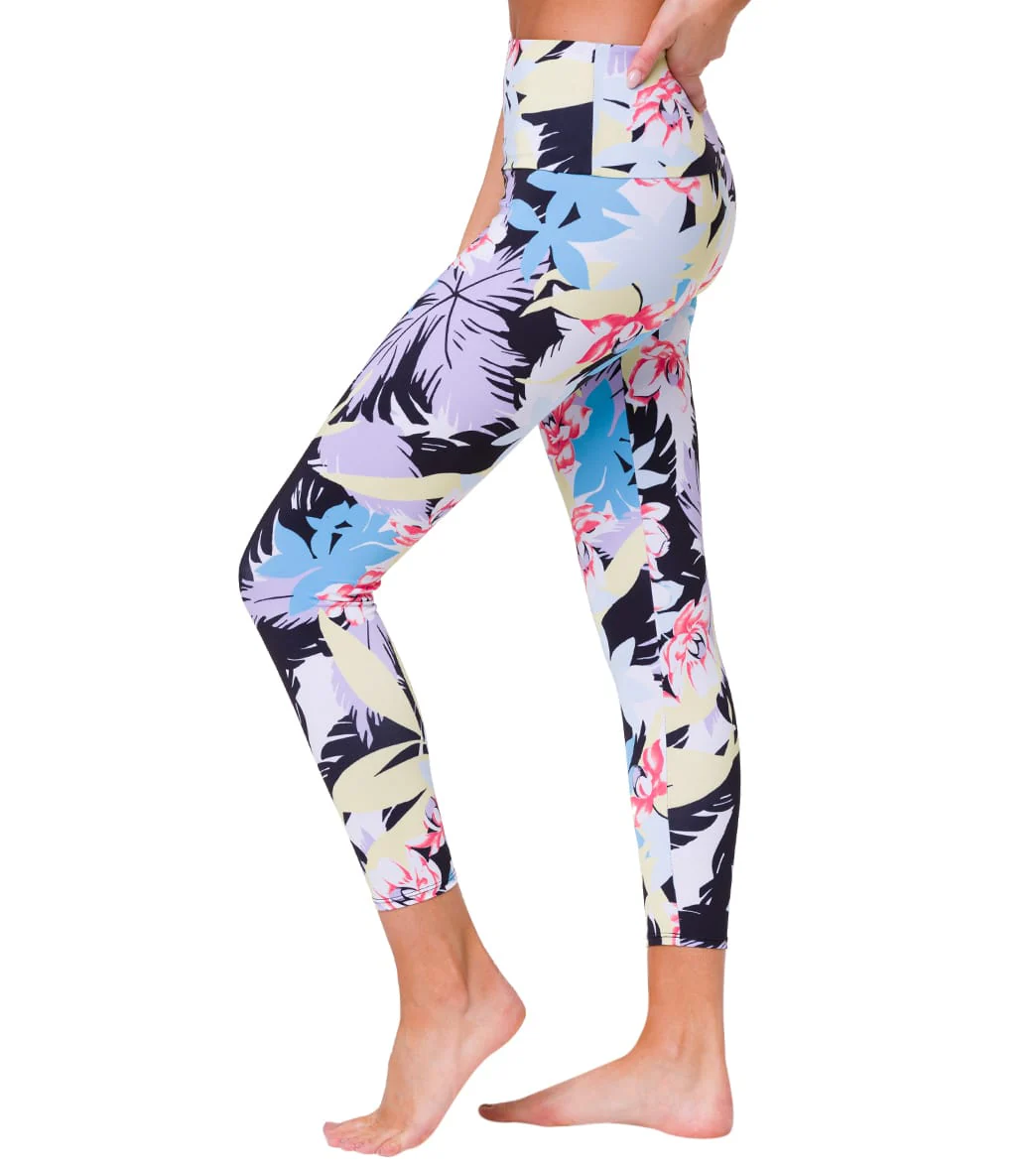 Onzie High Waisted Basic 7/8 Yoga Leggings Kauai