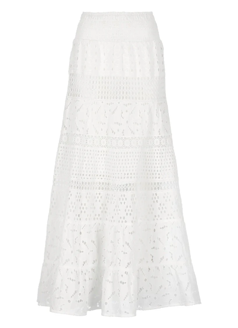 Maxi Skirt With Intricate Lace Detailing