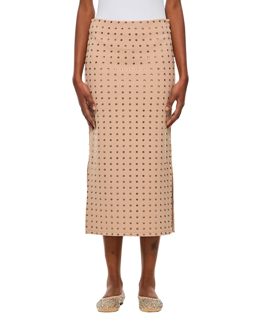 Nome Crystal Lycra Midi Skirt