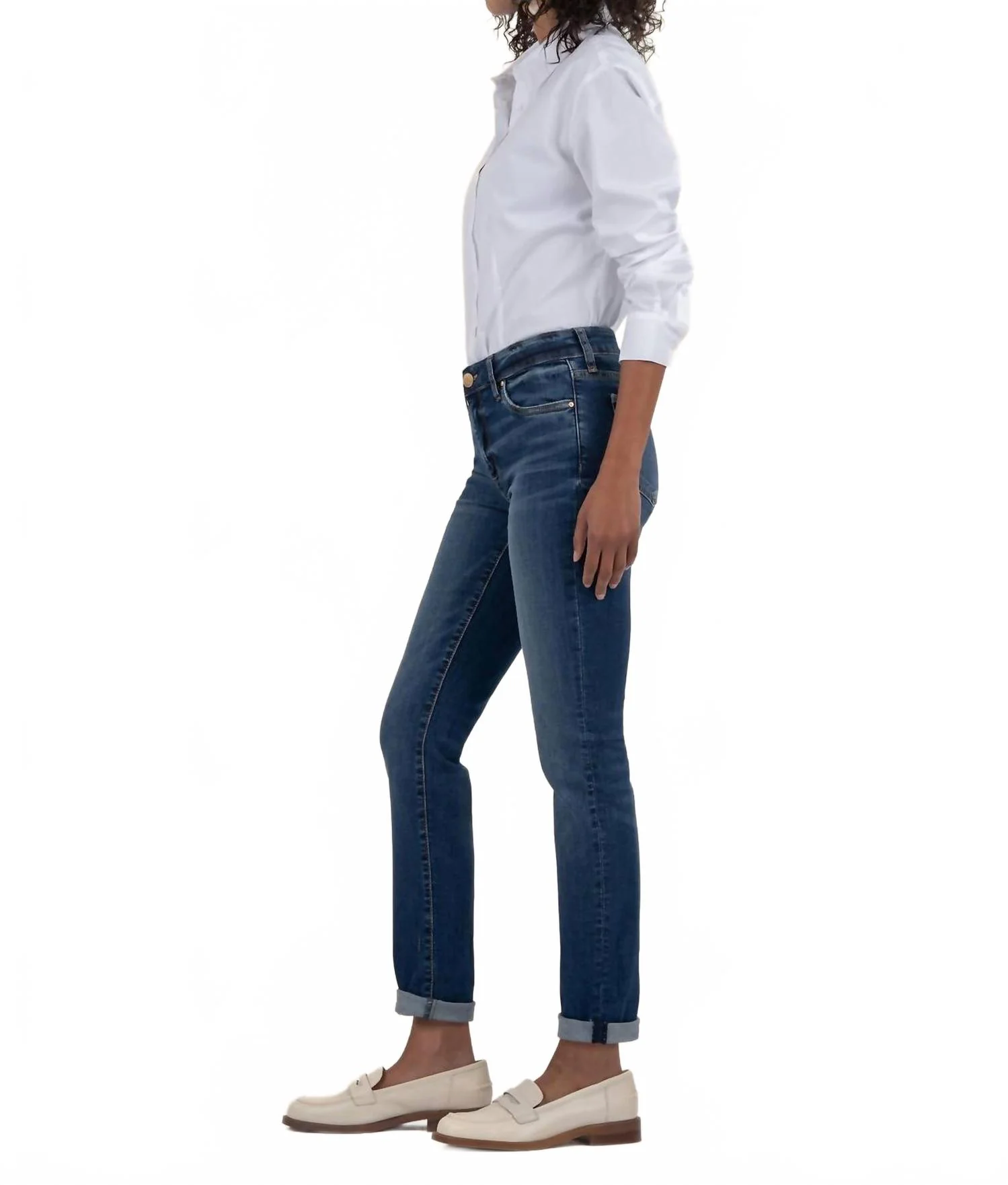 Catherine Boyfriend Jeans In Dark Wash