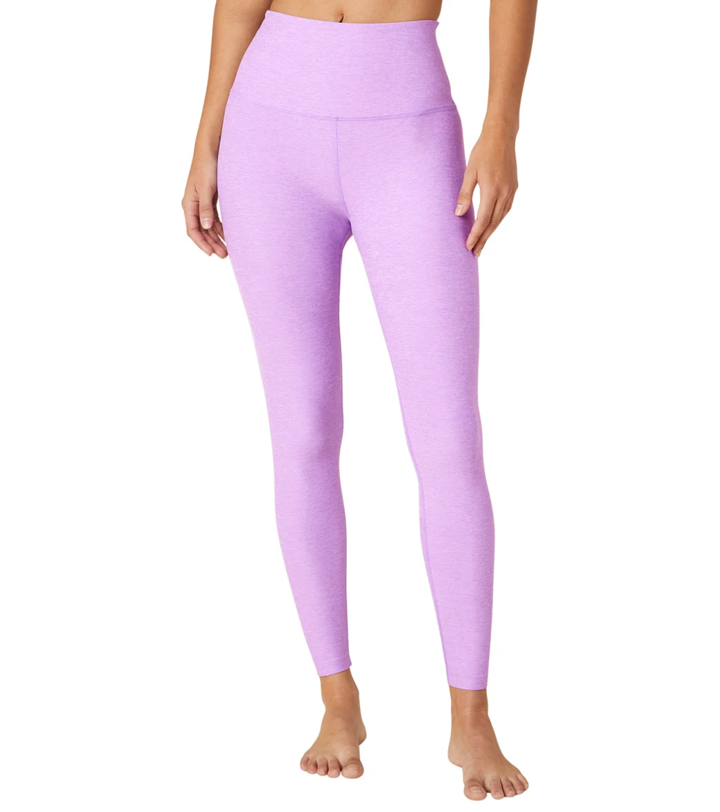 Beyond Yoga Spacedye High Waisted Caught In The Midi 7/8 Yoga Leggings Crisp Lavender Heather