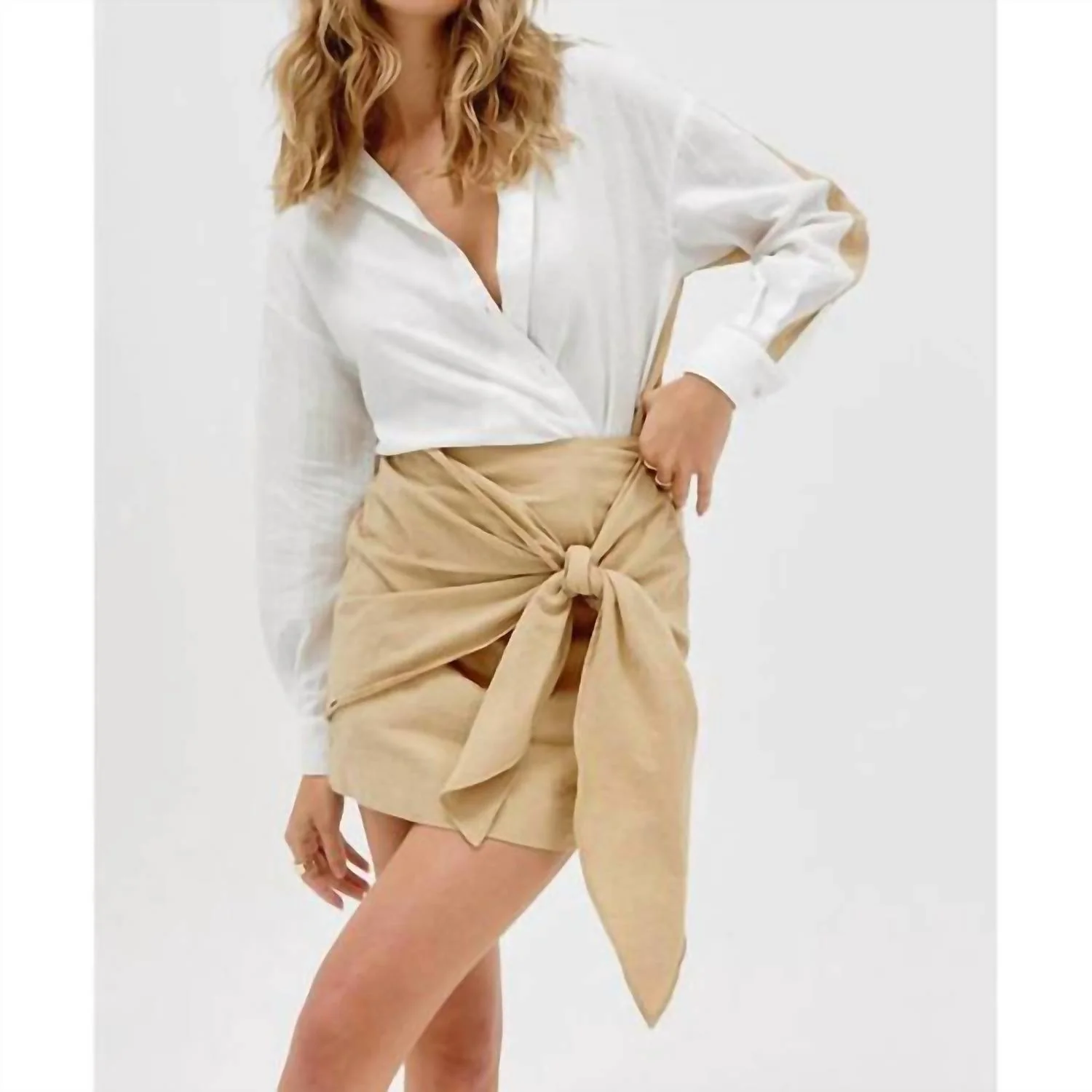 Reserve Skirt In Latte