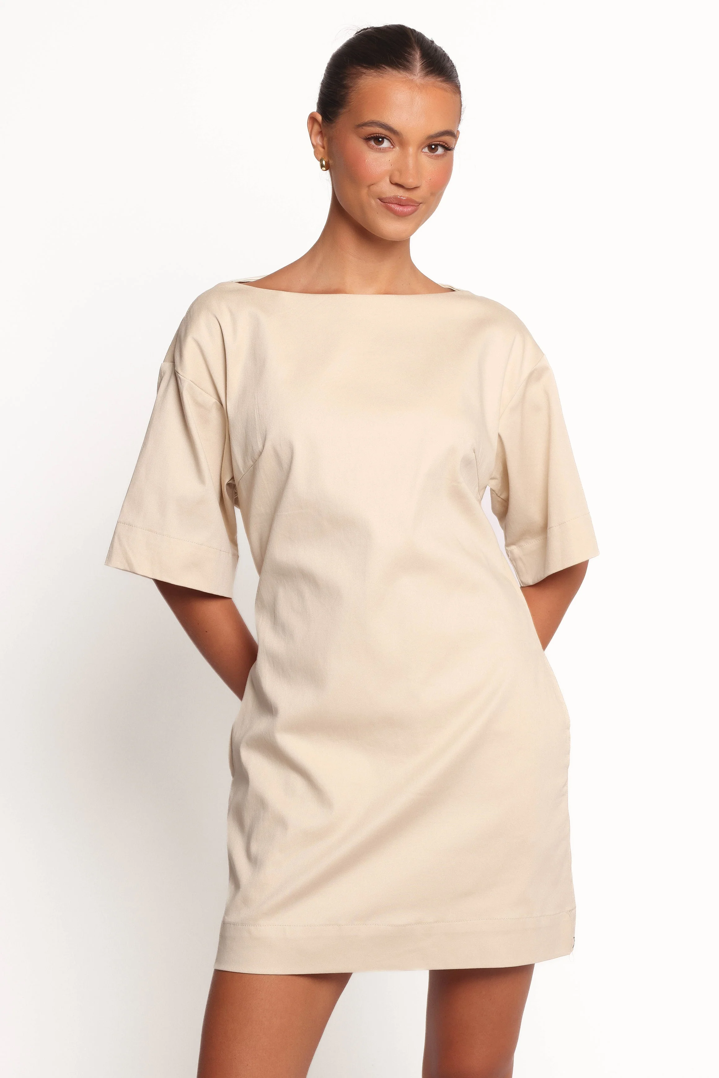 Thorne Mini Dress - Beige