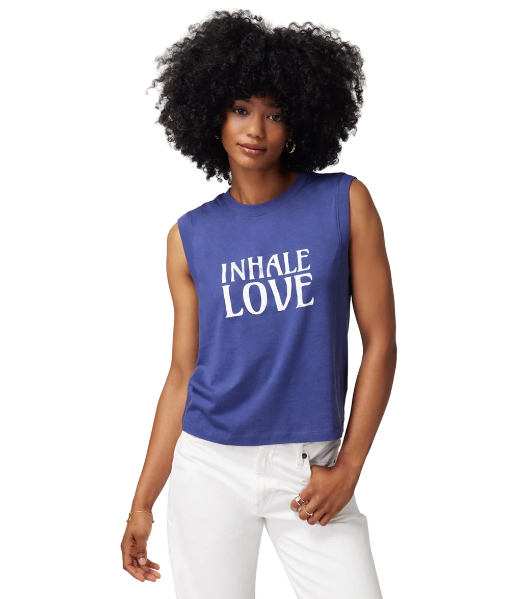 Spiritual Gangster Inhale Love Irina Muscle Tank
