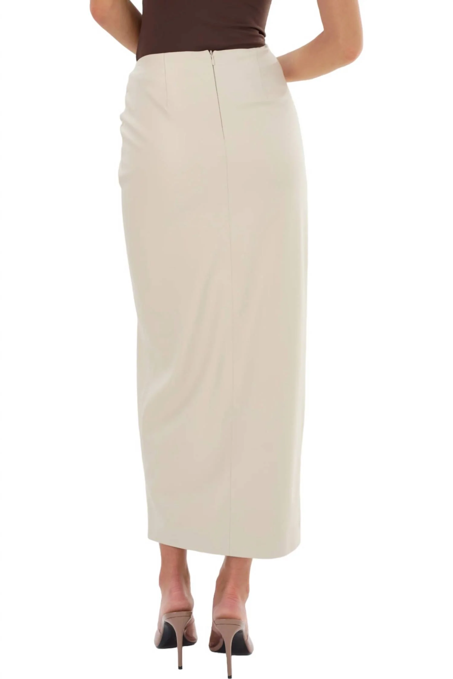 Eileen Maxi Skirt In Bone