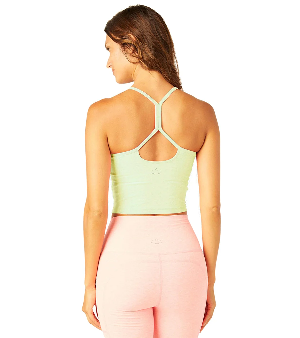 Beyond Yoga Spacedye Slim Racerback Cropped Tank Sunbeam-Earthy Ecru