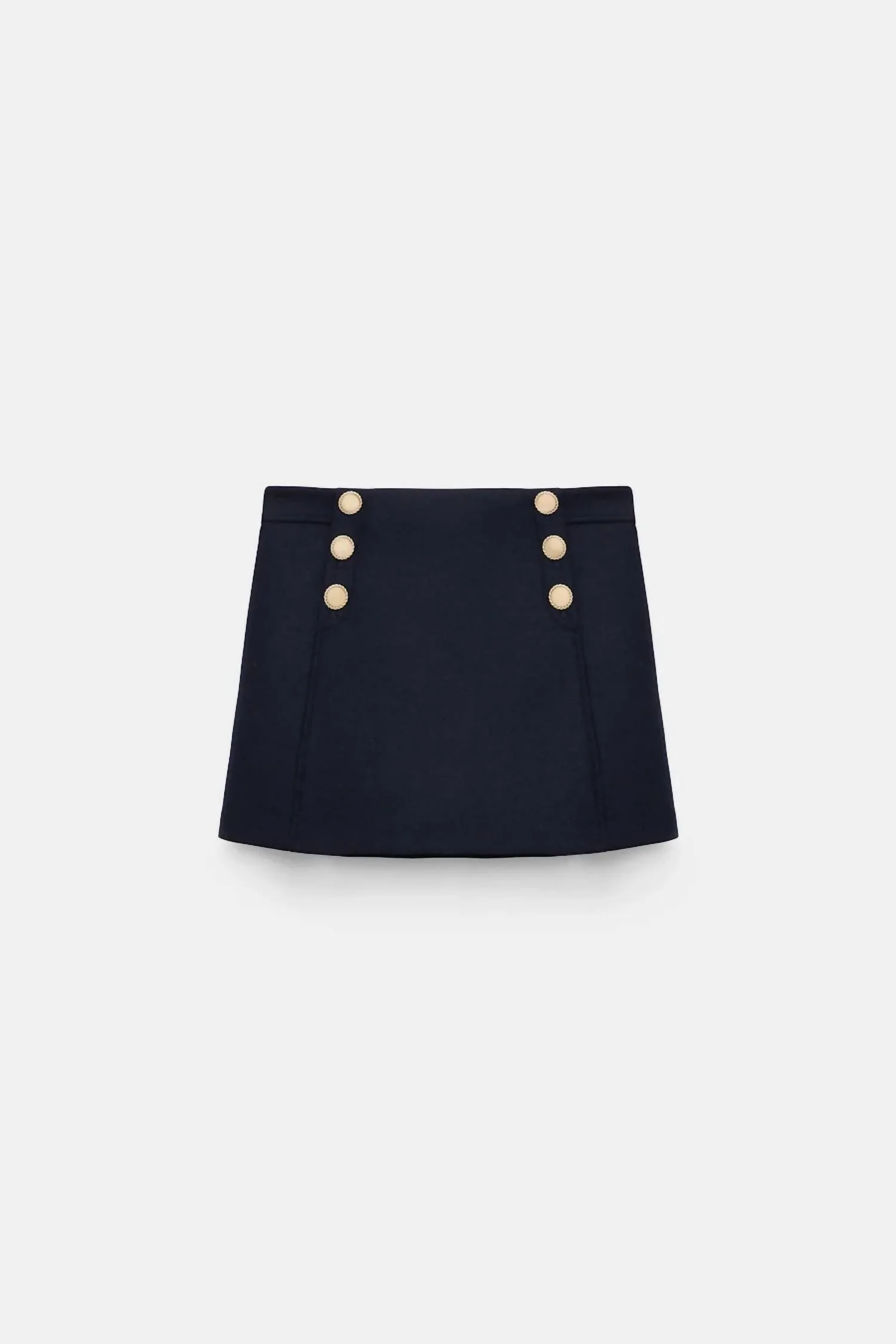 Modern Softness Mini Skirt In Dark Navy