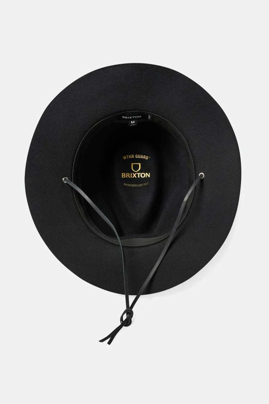 Wesley WTHR GUARD™ Packable Fedora - Black