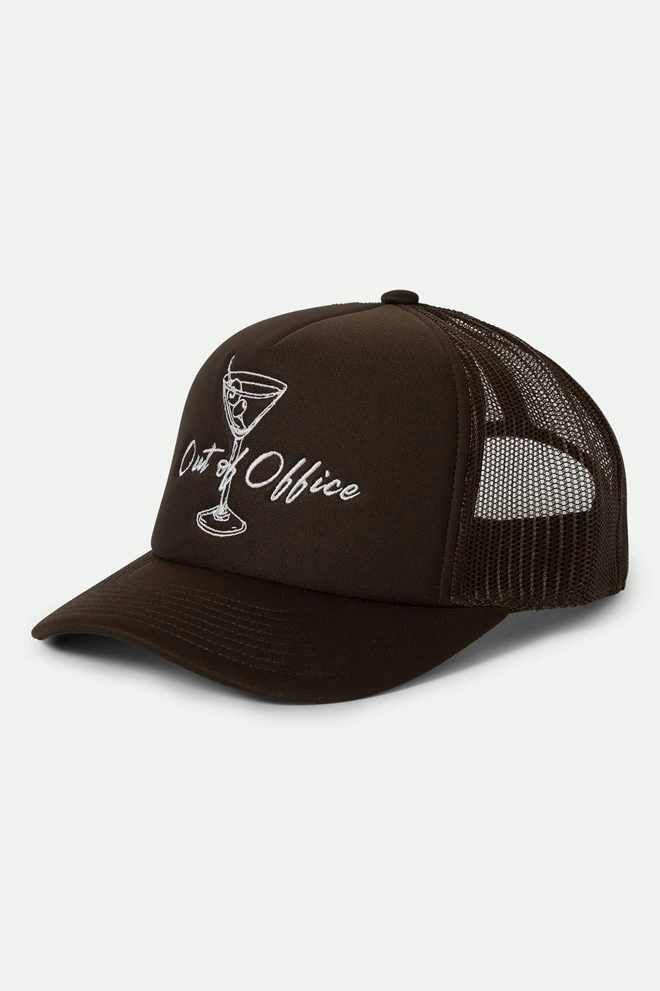 Out Of Office Netplus Trucker Hat - Pinecone Brown/Pinecone Brown