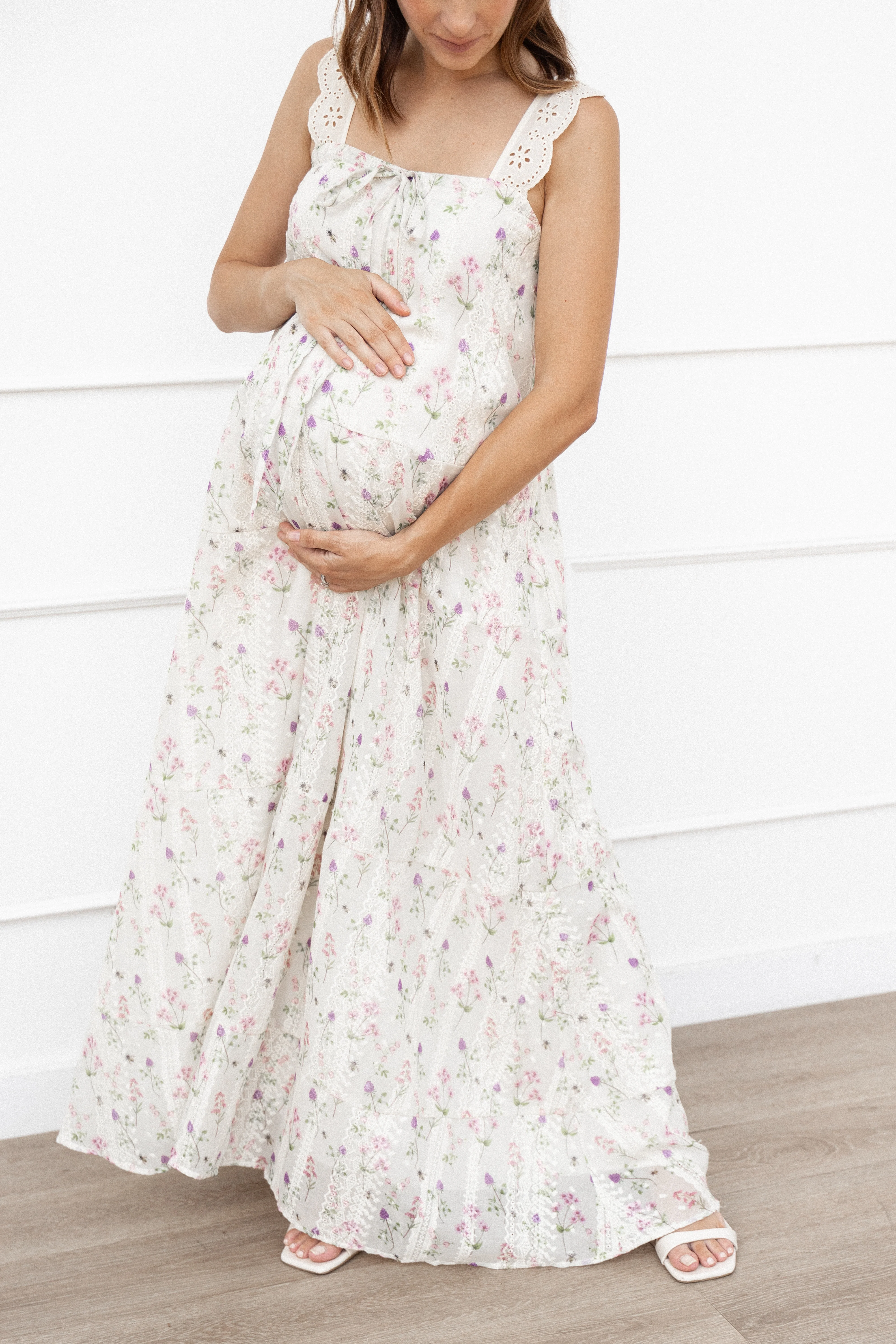 Caroline Maxi Dress - Pink Floral