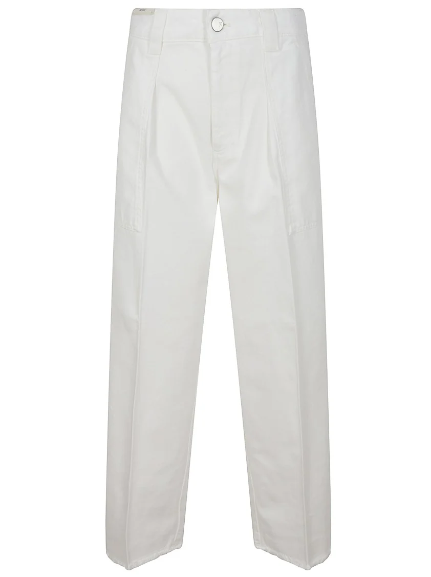 White High-Quality Mia Denim Trousers