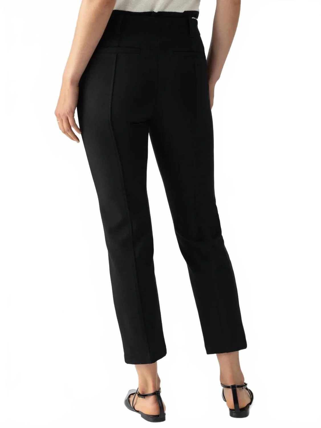 Cassie Ankle Slim Pant In Black
