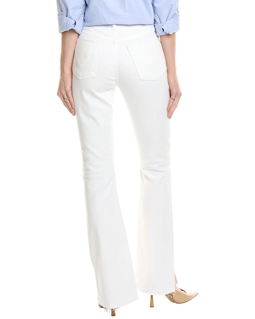 HUDSON Jeans Barbara High-Rise White Baby Boot Jean
