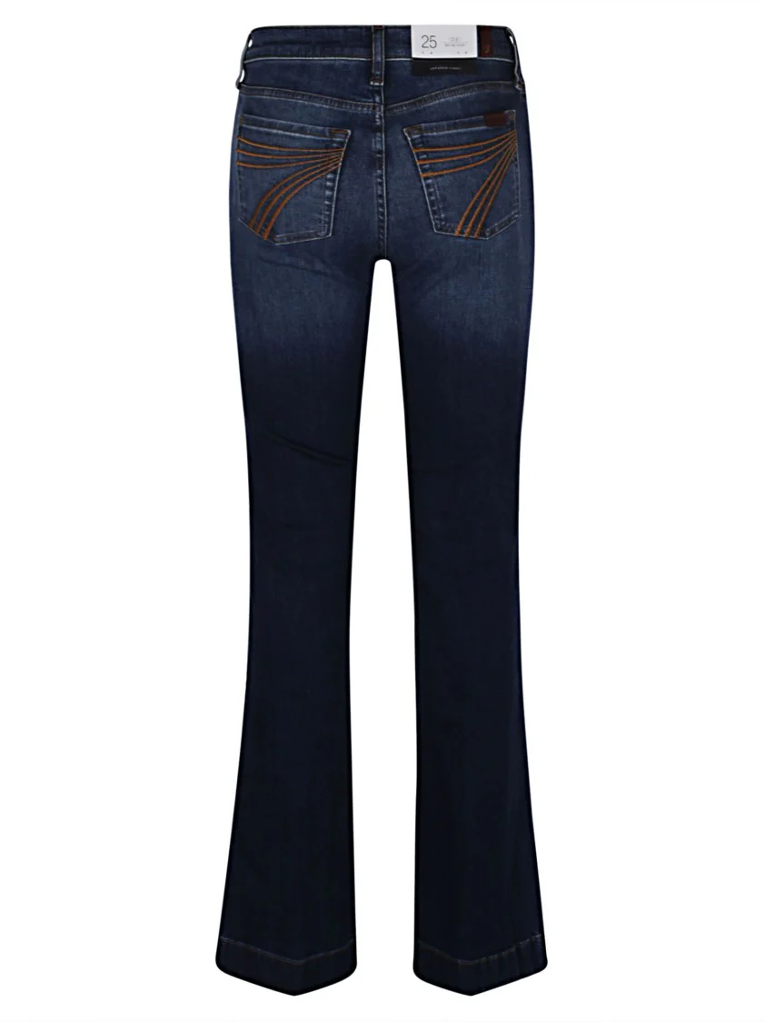 High-Rise Wide Flared Denim Jeans