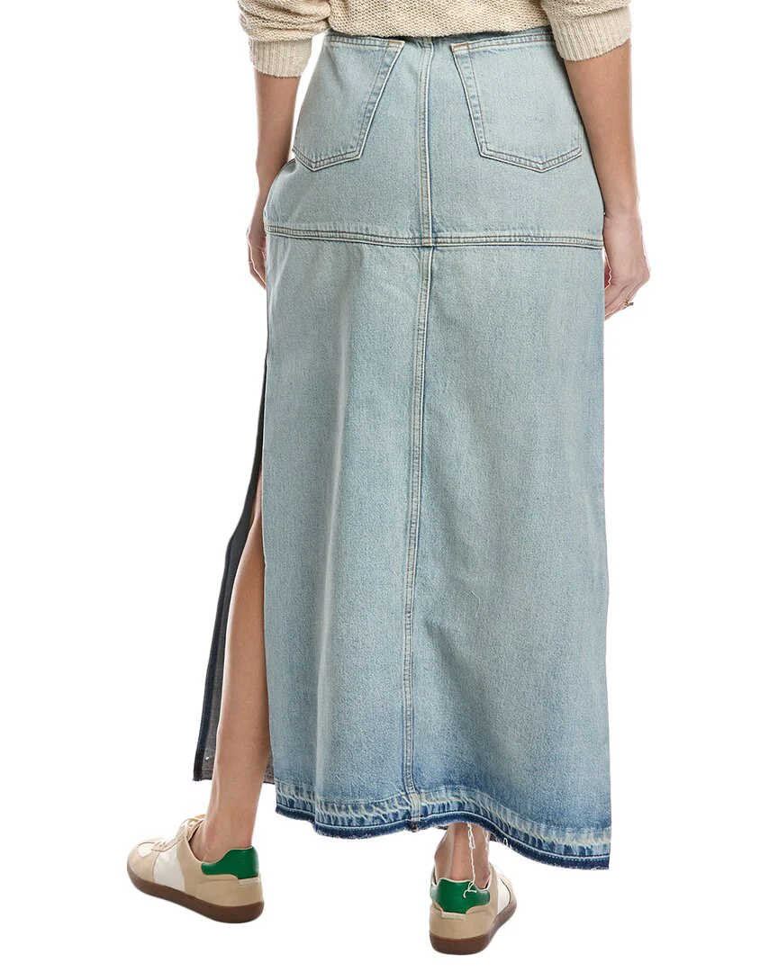 RE/DONE Mid-Rise Split Skirt