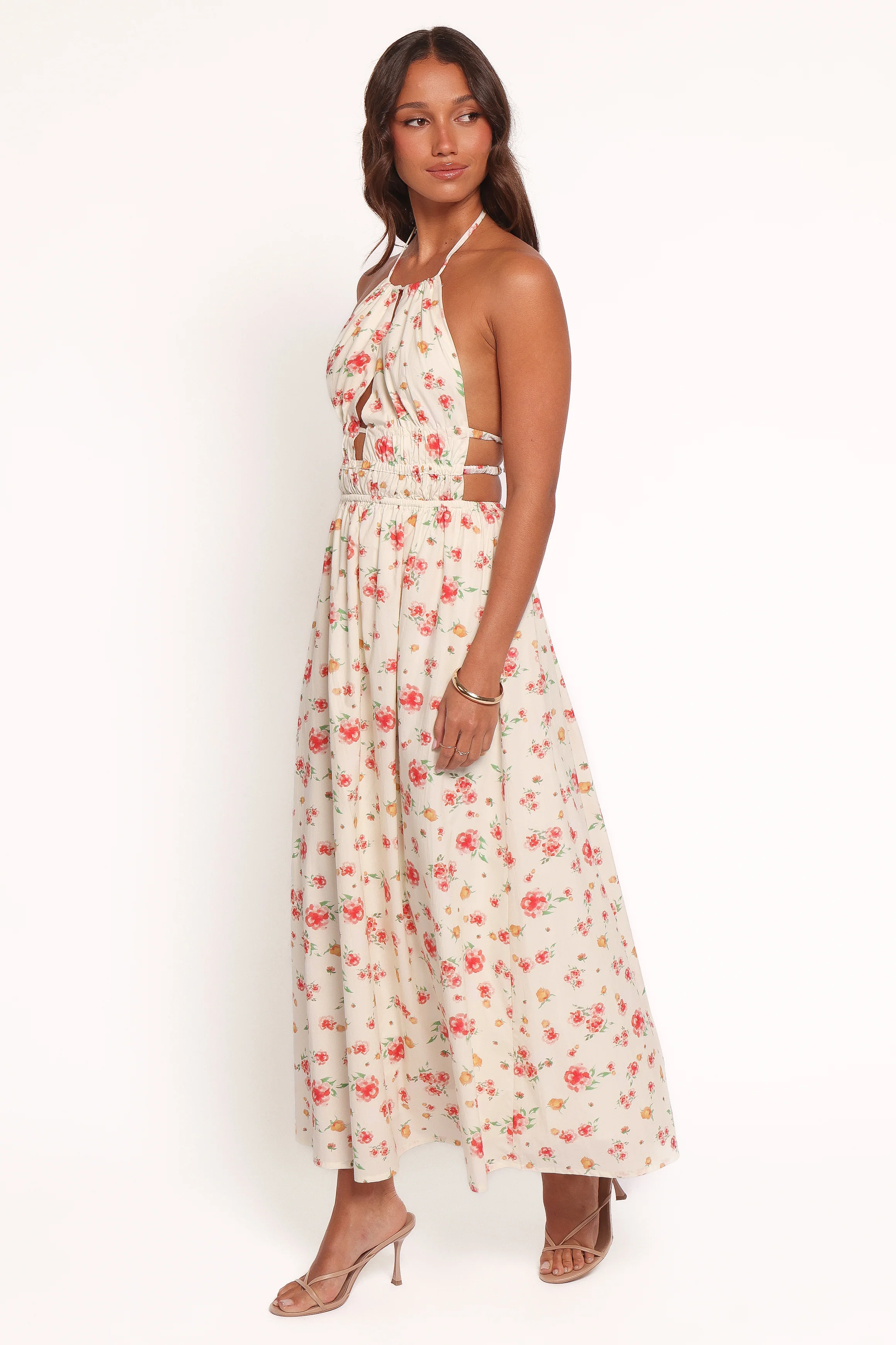 Wilder Halterneck Maxi Dress - Pink Floral