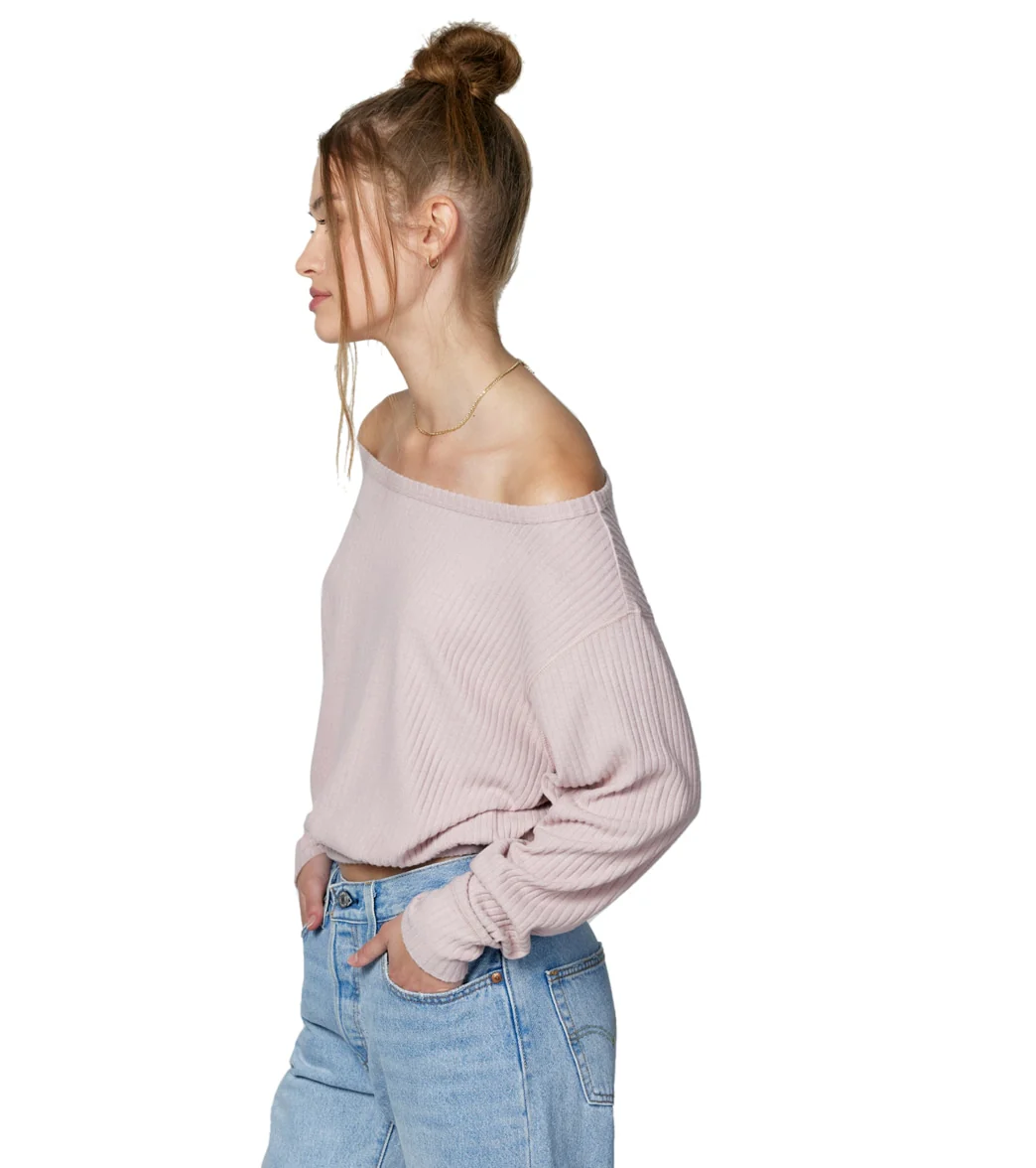 Spiritual Gangster Ballet Rib Banded Hem Vida