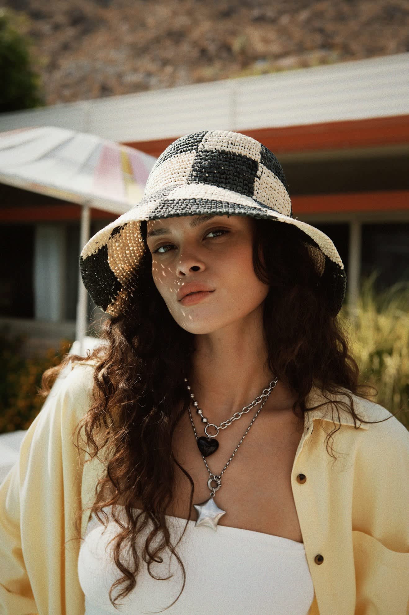 Redding Bucket Hat - Whitecap/Deep Forest