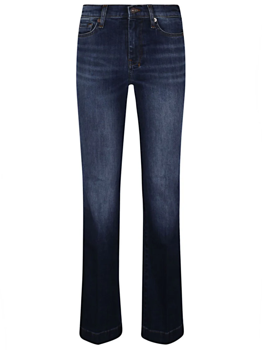 High-Rise Wide Flared Denim Jeans