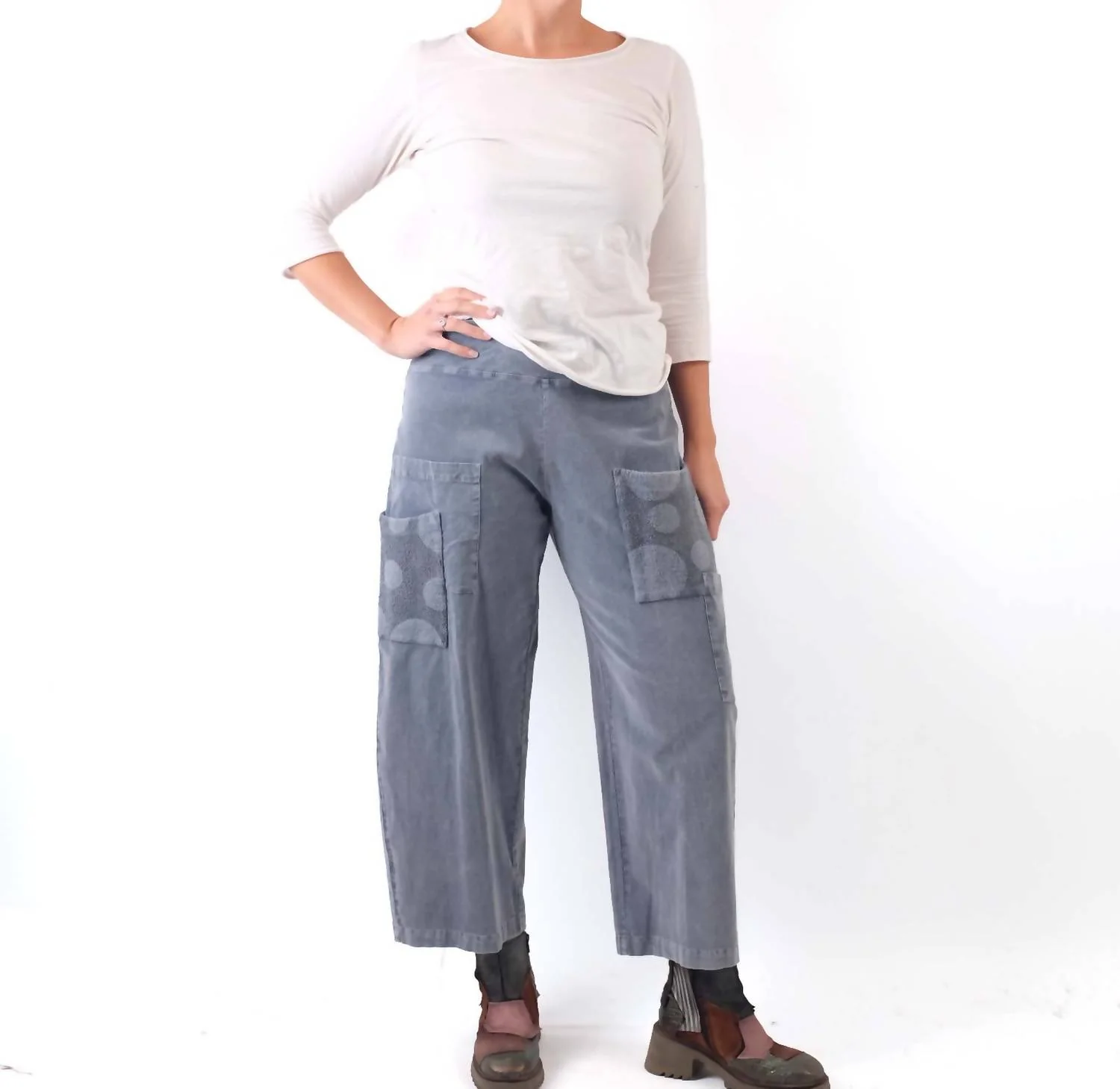 Winona Wide Leg Pant In Grey