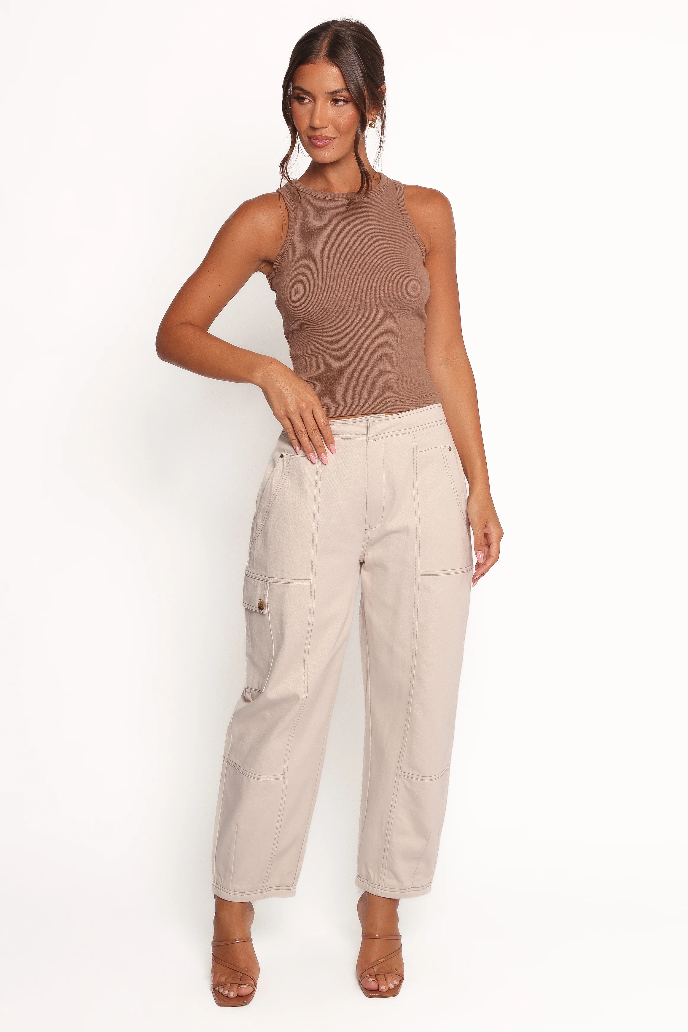 Kiah Cargo Pant - Ecru