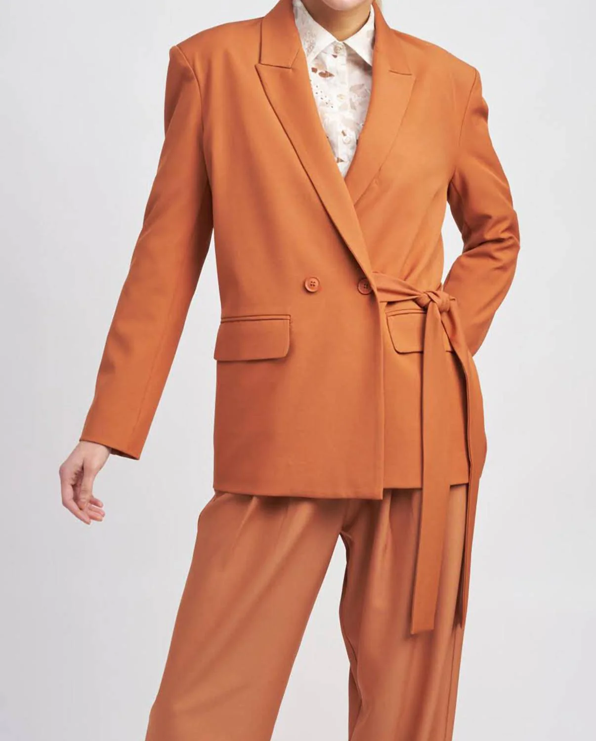 Margaux Blazer In Rust