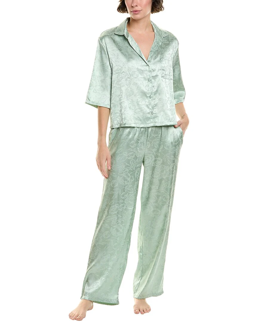 Nanette Lepore 2pc Pajama Shirt & Pant Set