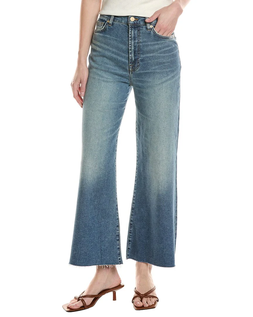 7 For All Mankind Luxe Vintage Jo Ultra High-Rise Panorama Cropped Jean