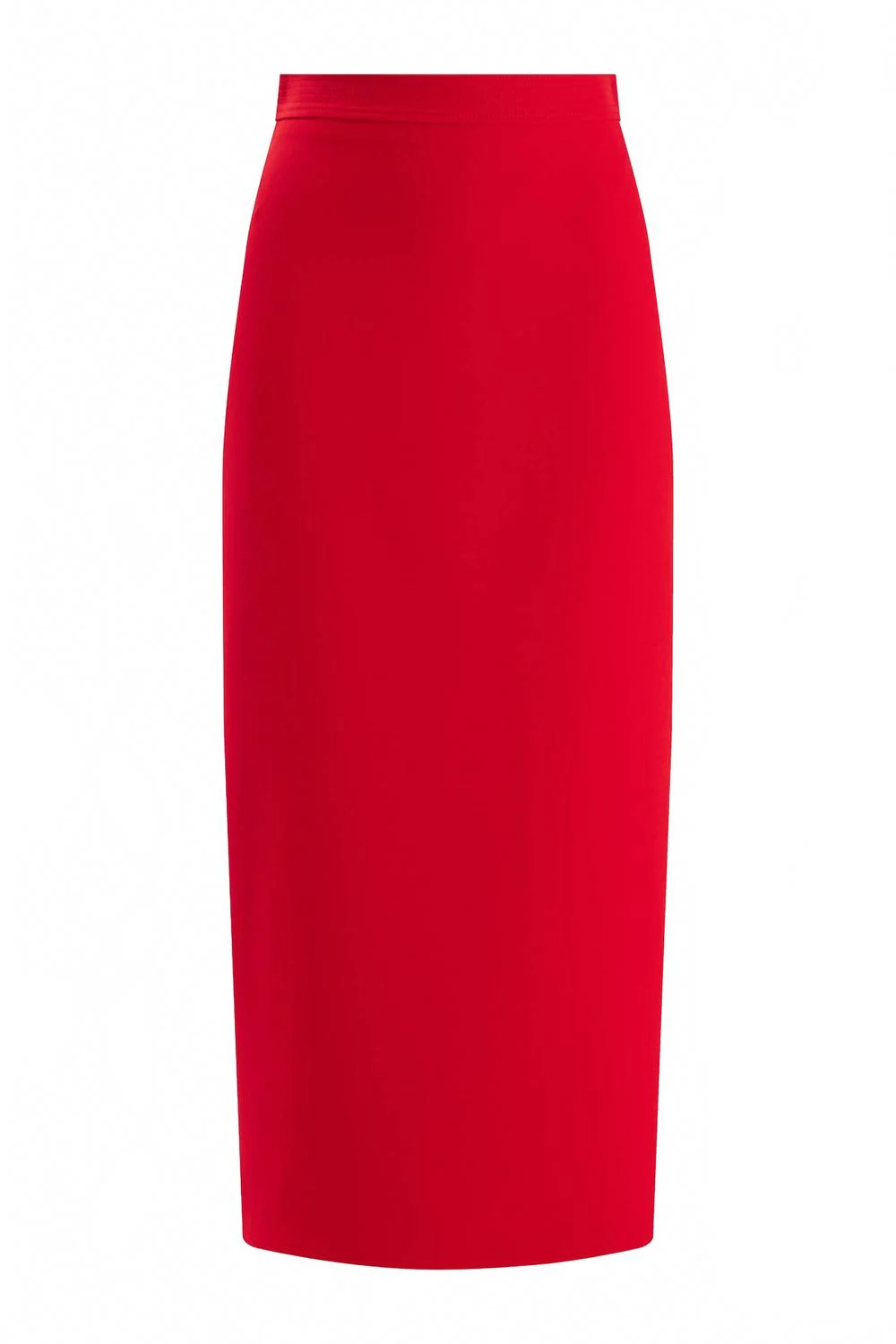 Women's Pencil Midi Skirt In Red