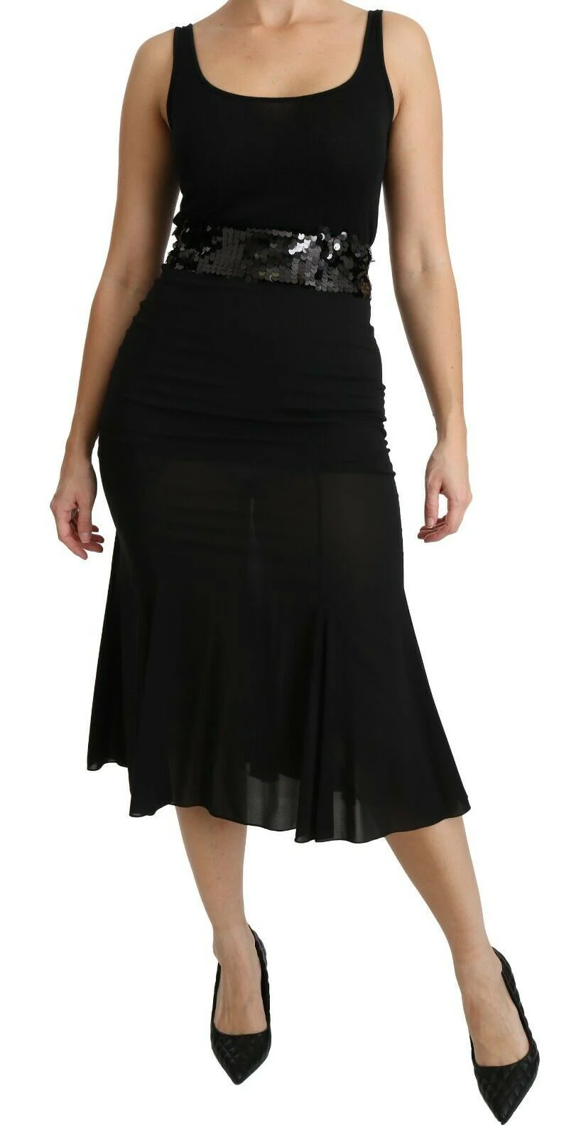 Dolce & Gabbana Chic High Waist Silk Blend Women's Skirt