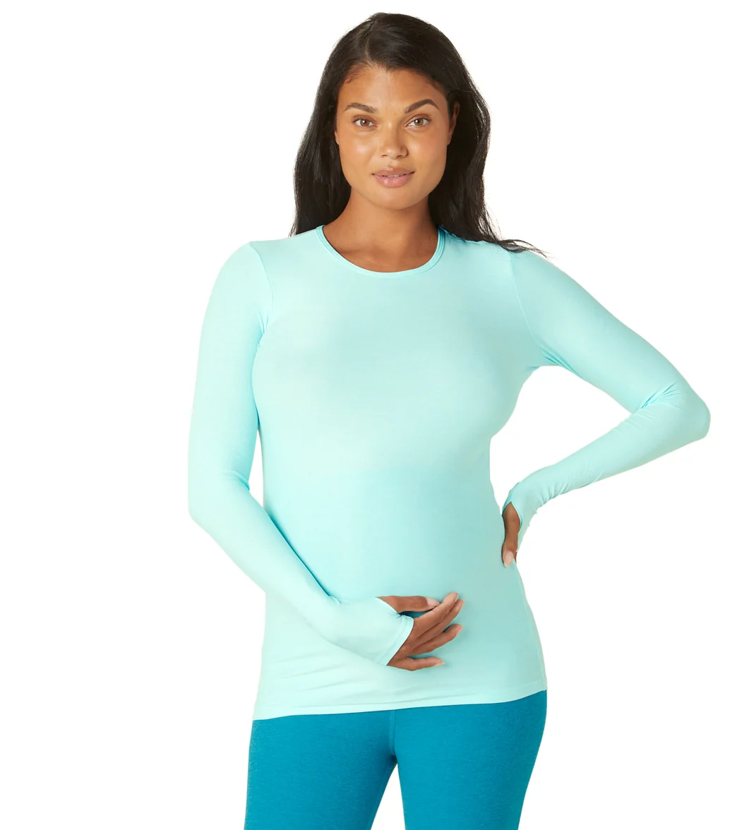 Beyond Yoga Featherweight Count On Me Maternity Crew Pullover