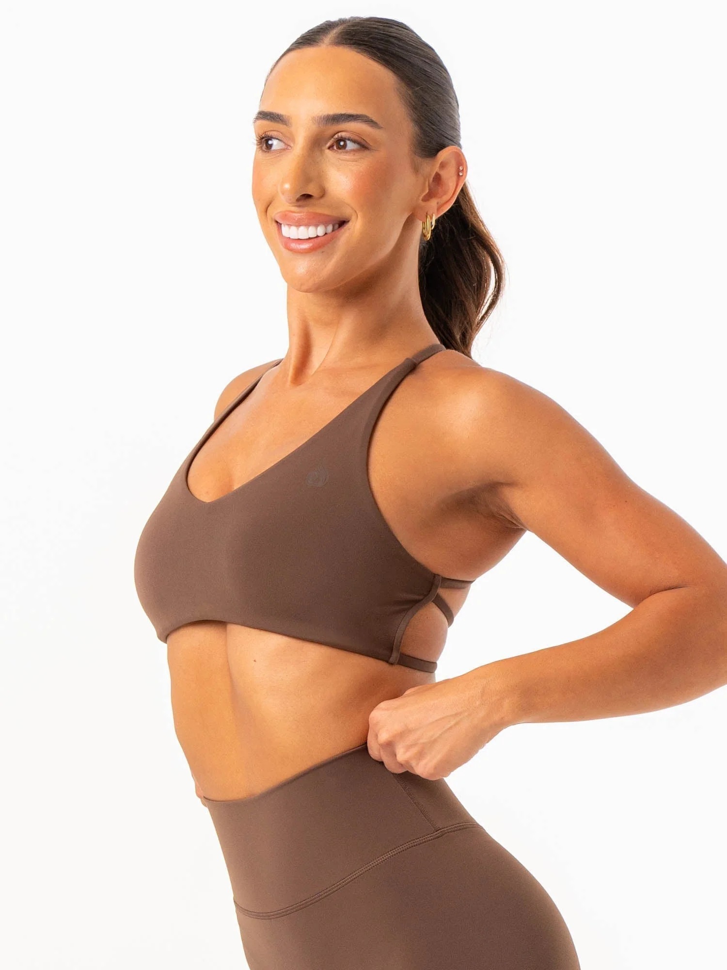 NKD Embody Sports Crop - Chocolate